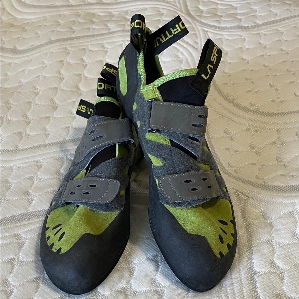 La Sportiva | Tarantula | Rock Climbing Shoes |Green & Gray | Frixion | Size 11